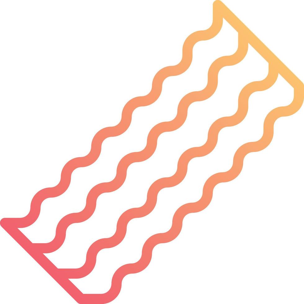bacon food fastfood - gradient icon vector