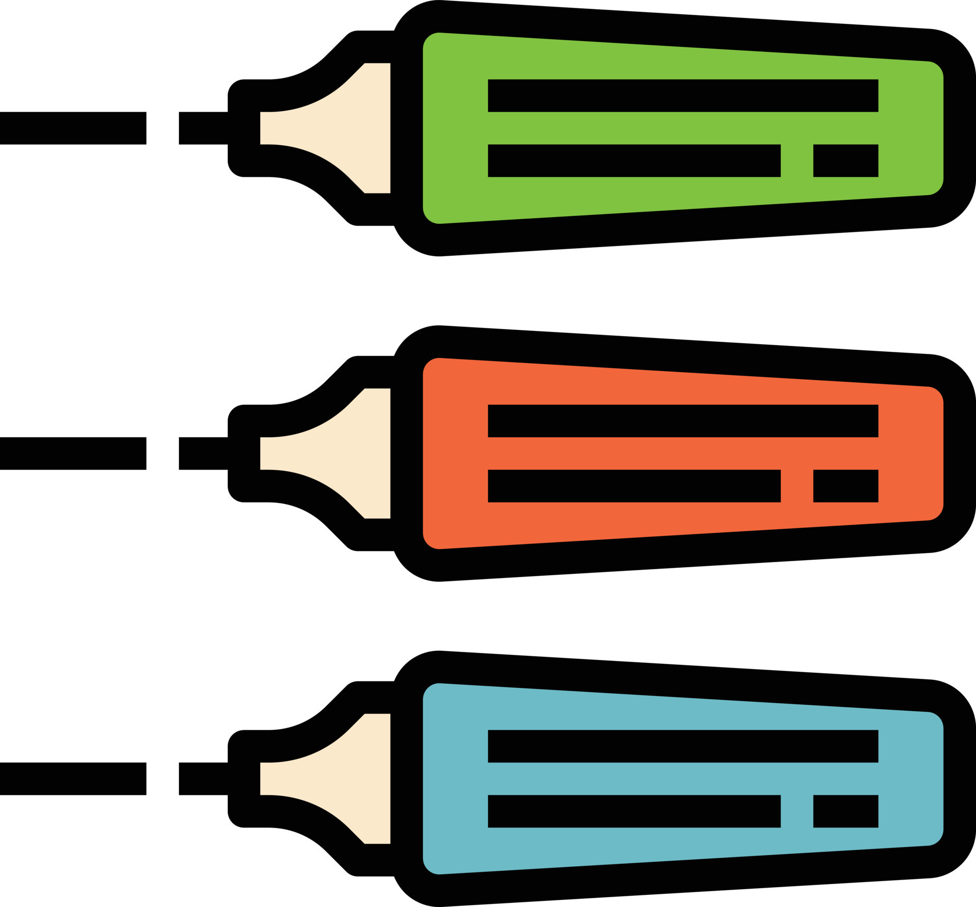 highlighter stationery highlight tool filled outline icon 14244597