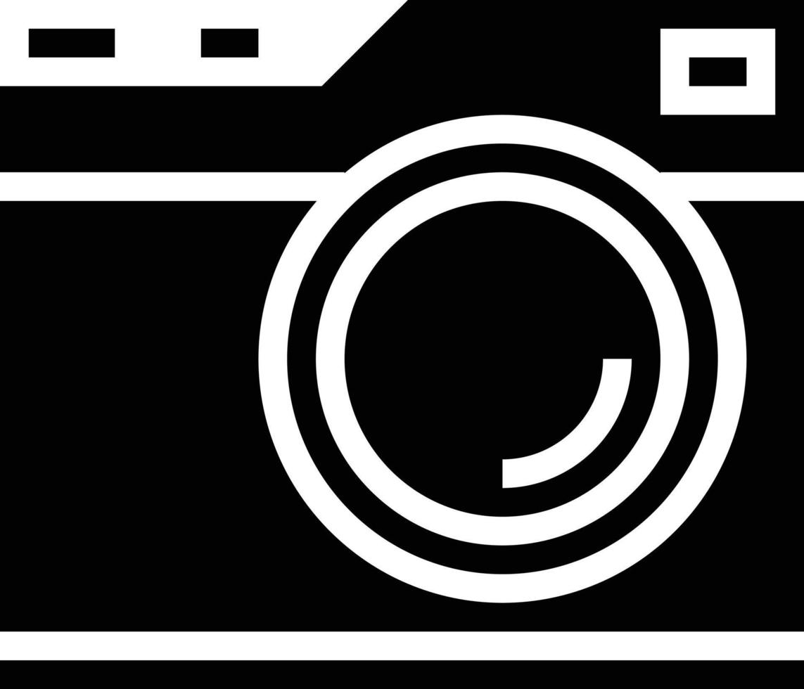 tecnología de cámara interfaz de imagen cámara de fotos digital fotografía - icono sólido vector