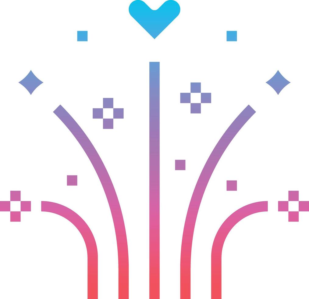 fireworks party christmas rocket celebration cultures birthday and party - gradient solid icon vector