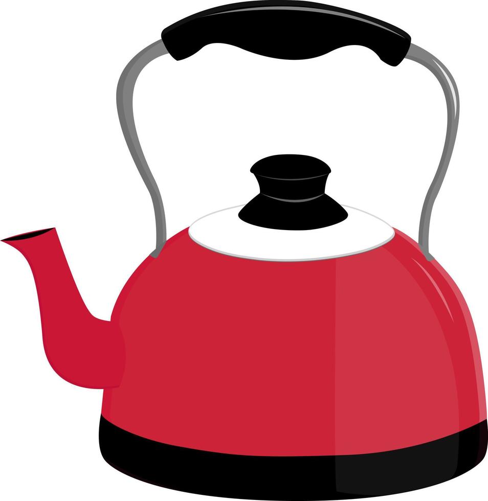 Big kettle vector illustration