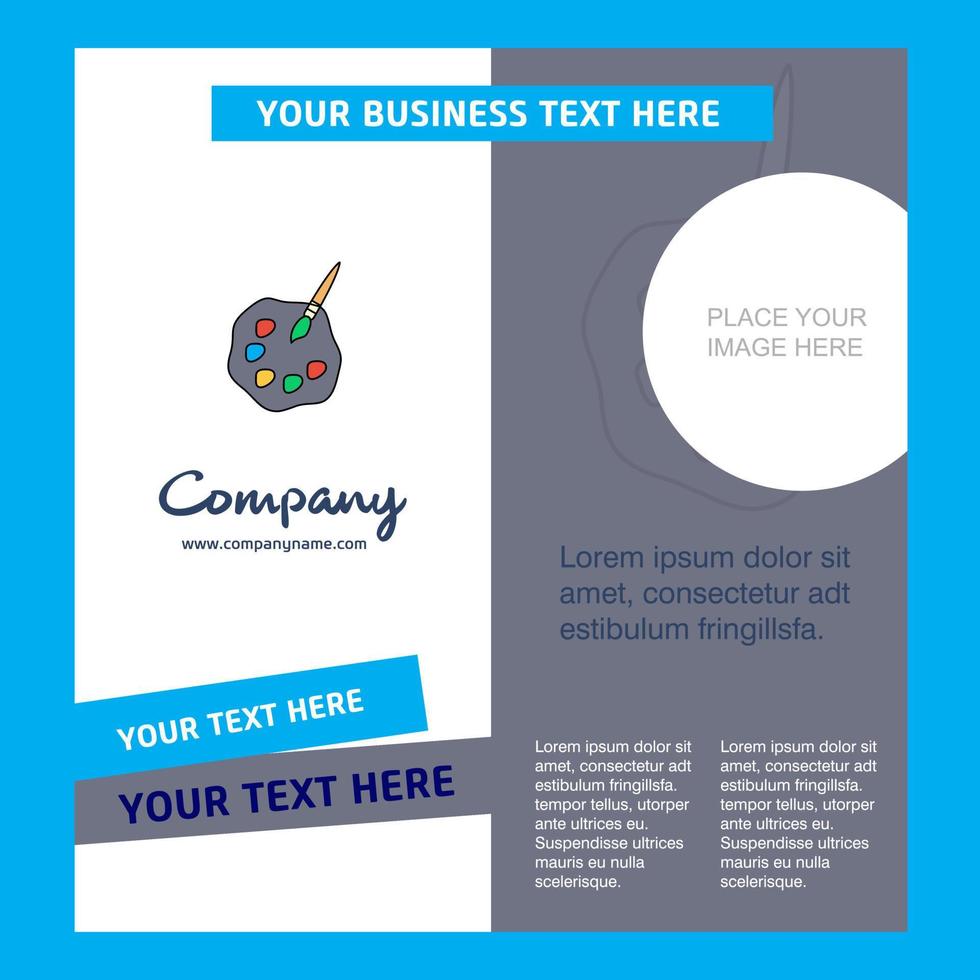 Paint tray Company Brochure Template Vector Busienss Template