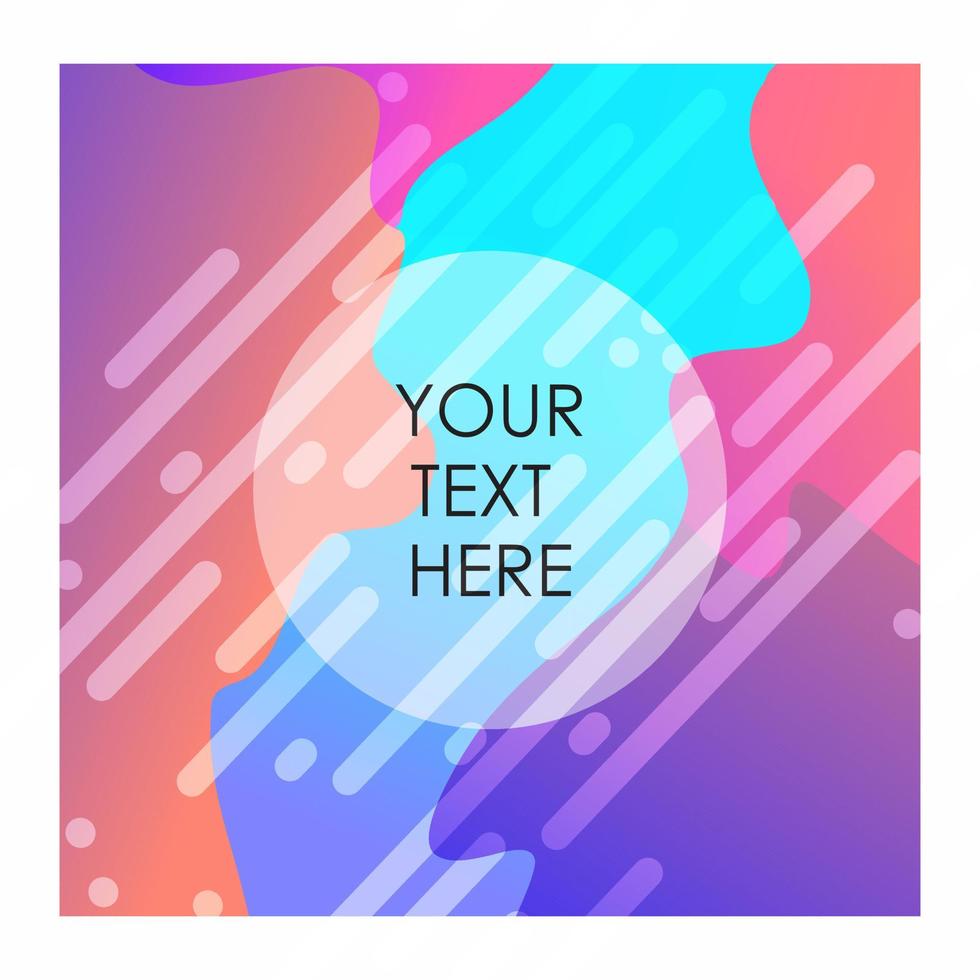 Colorful background with typography design vector