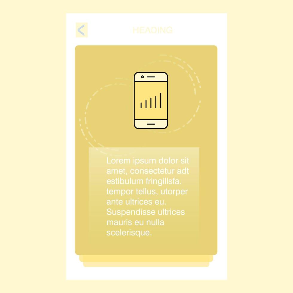 Smartphone mobile vertical banner design design Vector