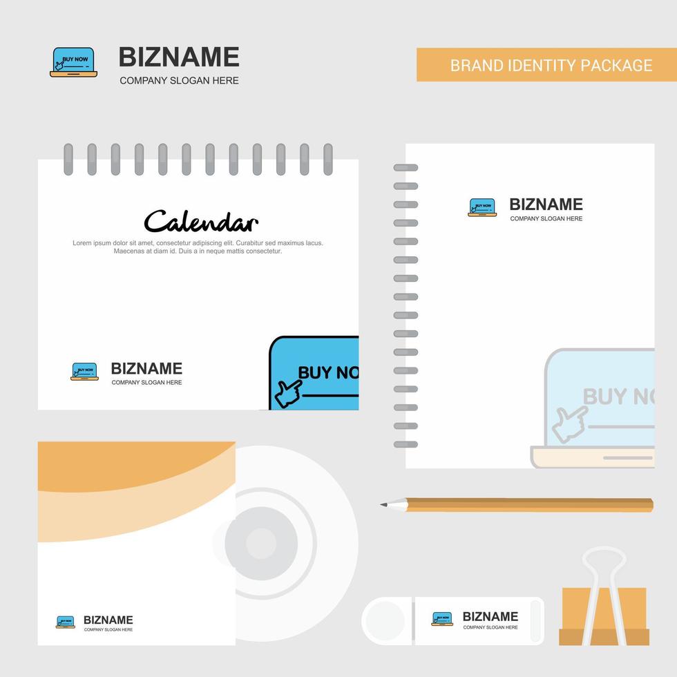 Online shopping Logo Calendar Template CD Cover Diary and USB Brand Stationary Package Design Vector Template