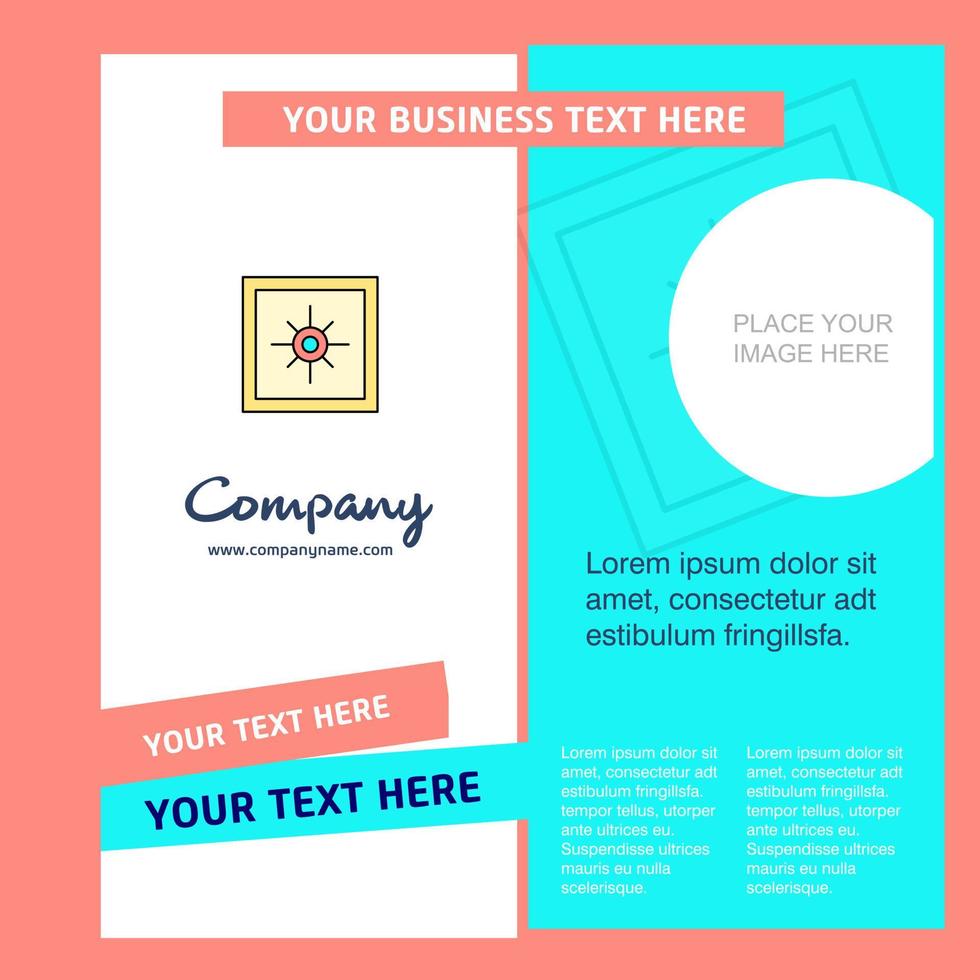 Locker Company Brochure Template Vector Busienss Template