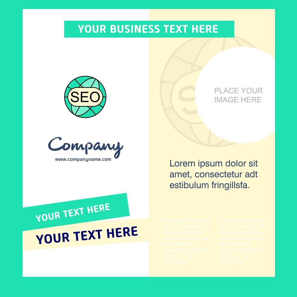 Seo Company Brochure Template Vector Busienss Template