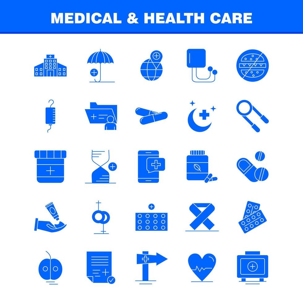 Medical And Health Care Solid Glyph Icon for Web Print and Mobile UXUI Kit Such as Medical Medicine Pills Health Hand Cream Medical Report Pictogram Pack Vector