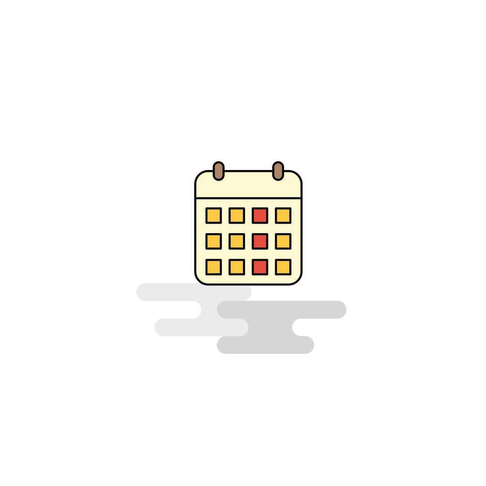 Flat Calendar Icon Vector