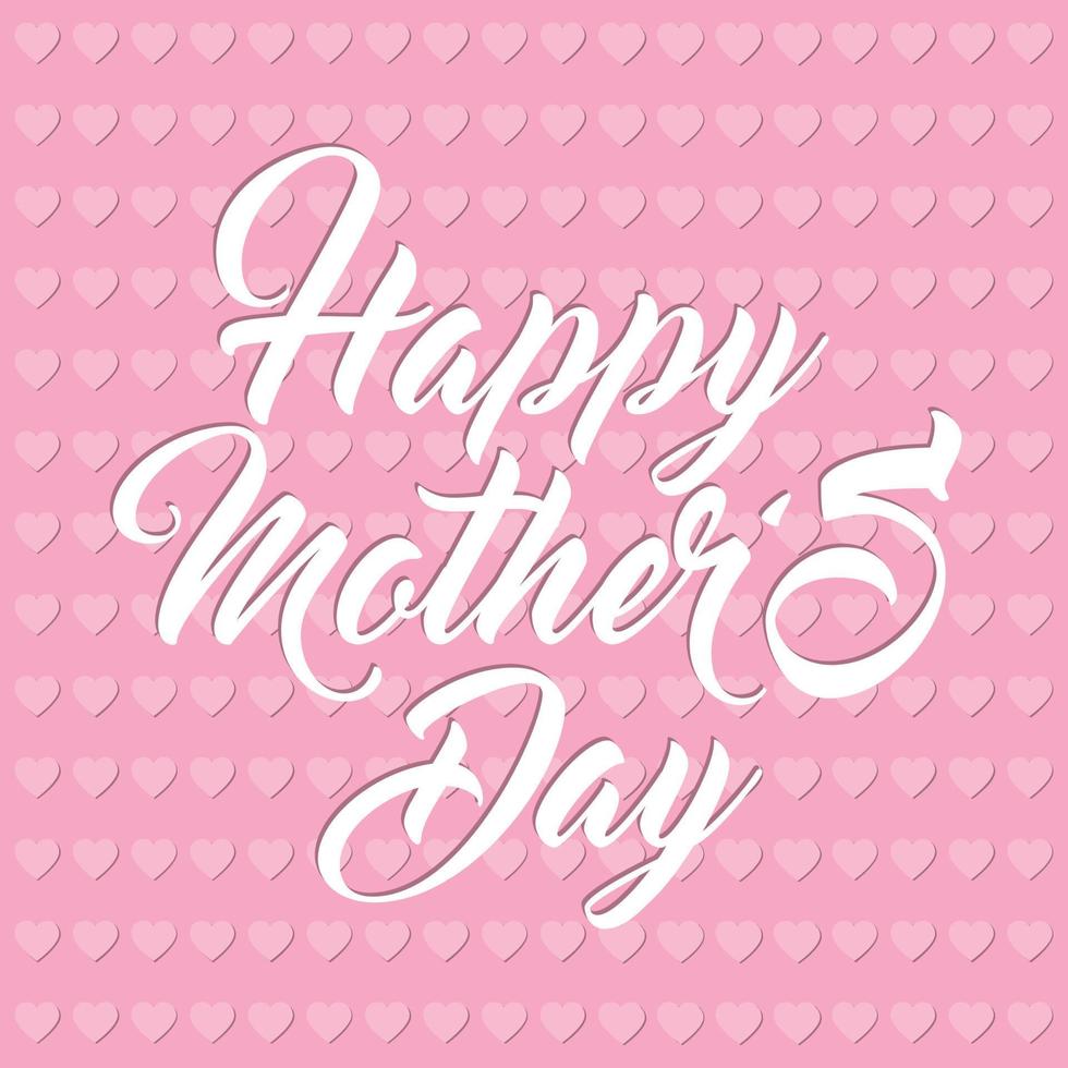 Happy Mothe's day design with creative typography vector