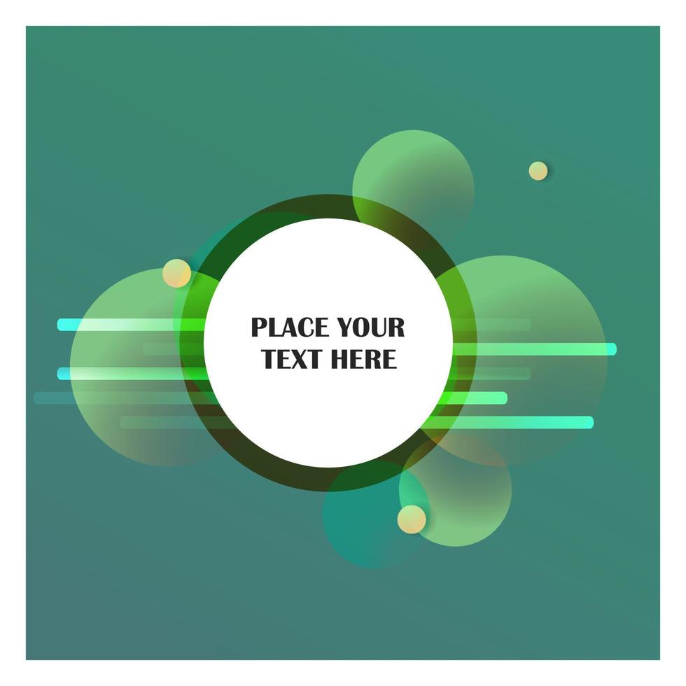 Abstract line background with green background vector