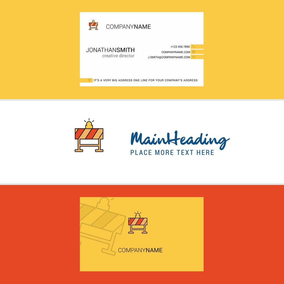 Beautiful Labour board Logo and business card vertical Design Vector