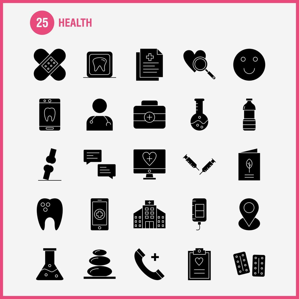 Health Solid Glyph Icon for Web Print and Mobile UXUI Kit Such as Monitor Screen Healthcare Hospital Medical Telephone Phone Emergency Eps 10 Vector