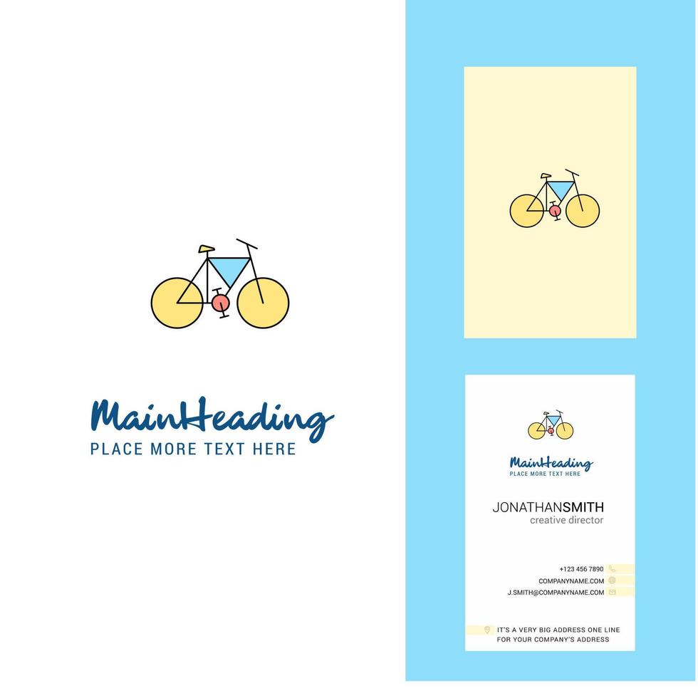 Cycle Creative Logo and business card vertical Design Vector