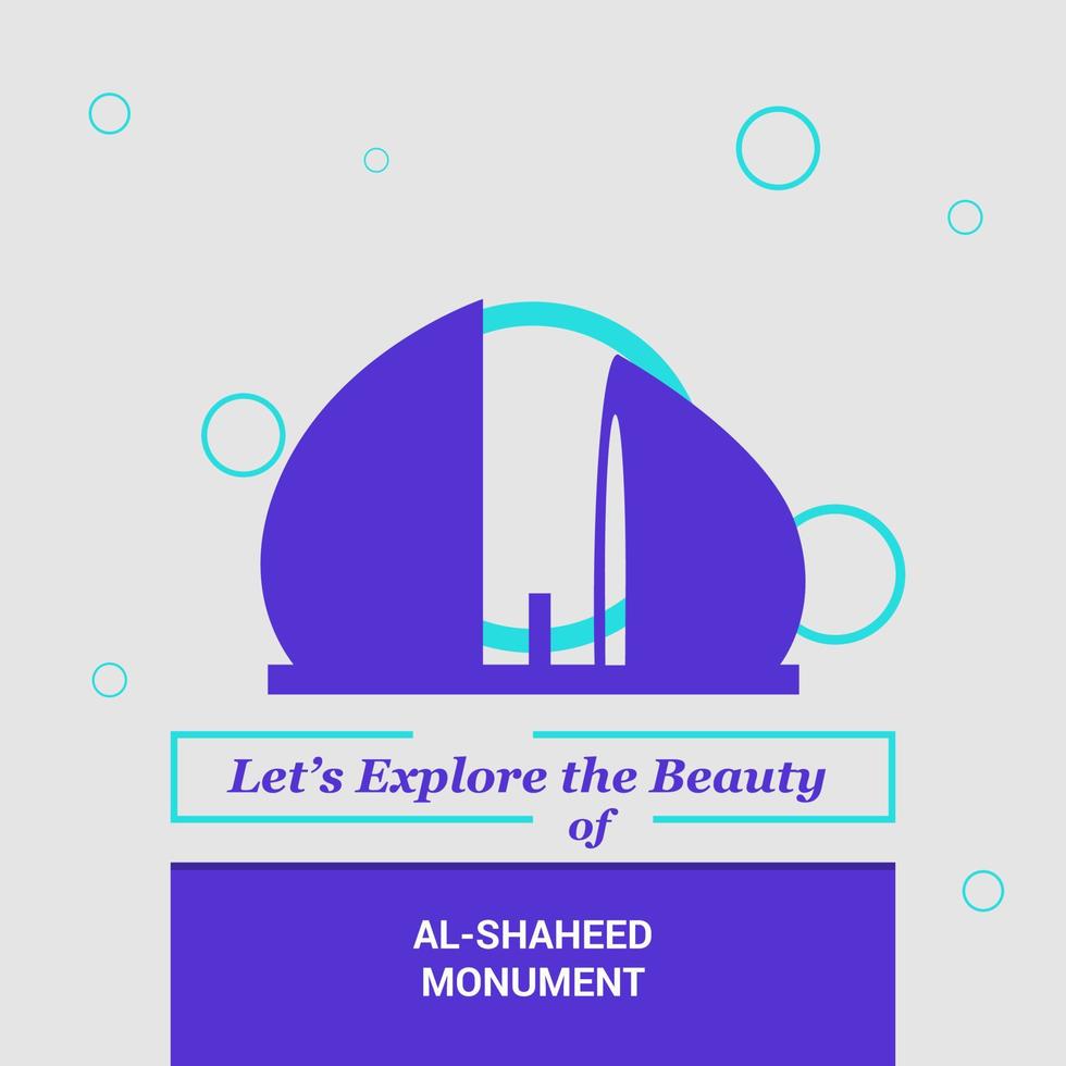 Lets Explore the beauty of AlShaheed Monument Baghdad Iraq National Landmarks vector