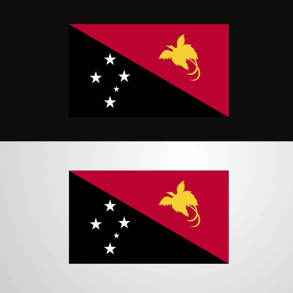 Papua New Guinea Flag banner design vector