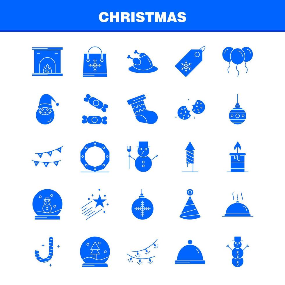 Christmas Solid Glyph Icon for Web Print and Mobile UXUI Kit Such as Candle Light Christmas Xmas Astronomy Moon Space Star Pictogram Pack Vector