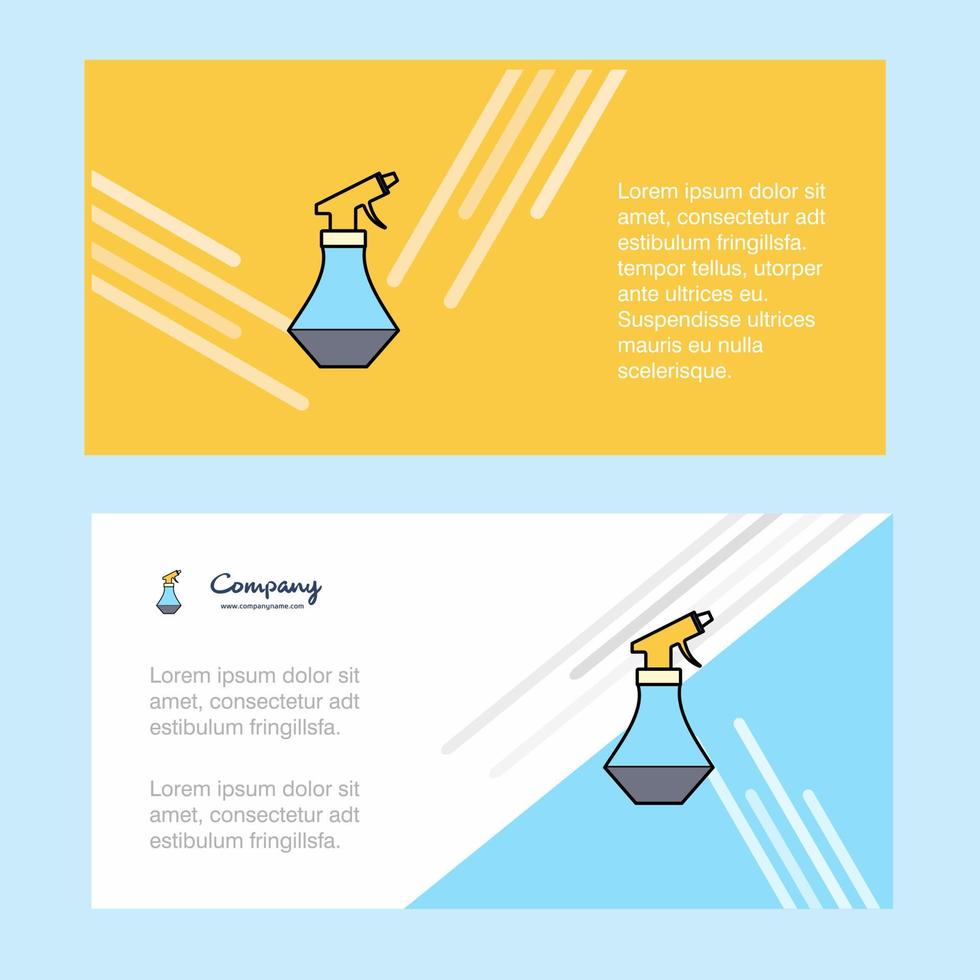 Water shower abstract corporate business banner template horizontal