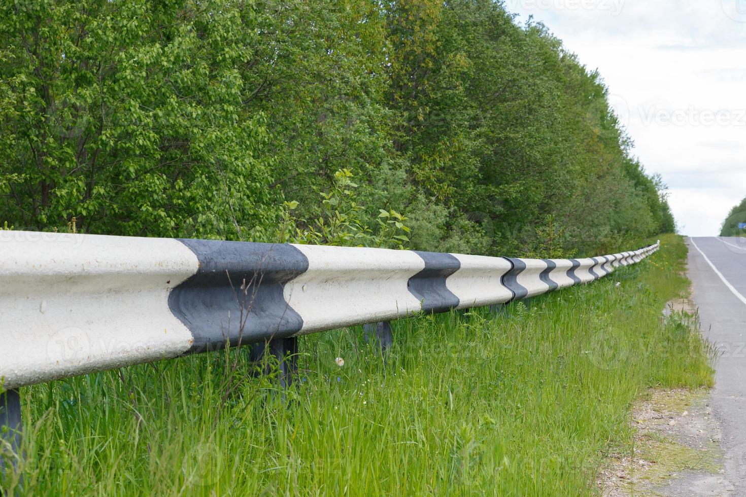 metal road fencing of barrier type, Road and traffic safety photo