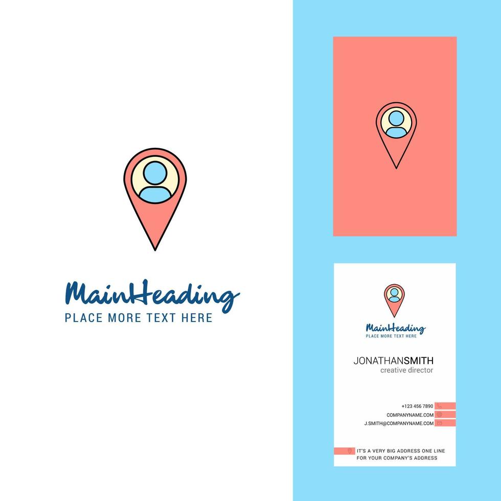 Location Creative Logo and business card vertical Design Vector