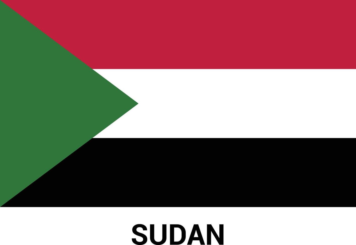 Sudan Flag design vector