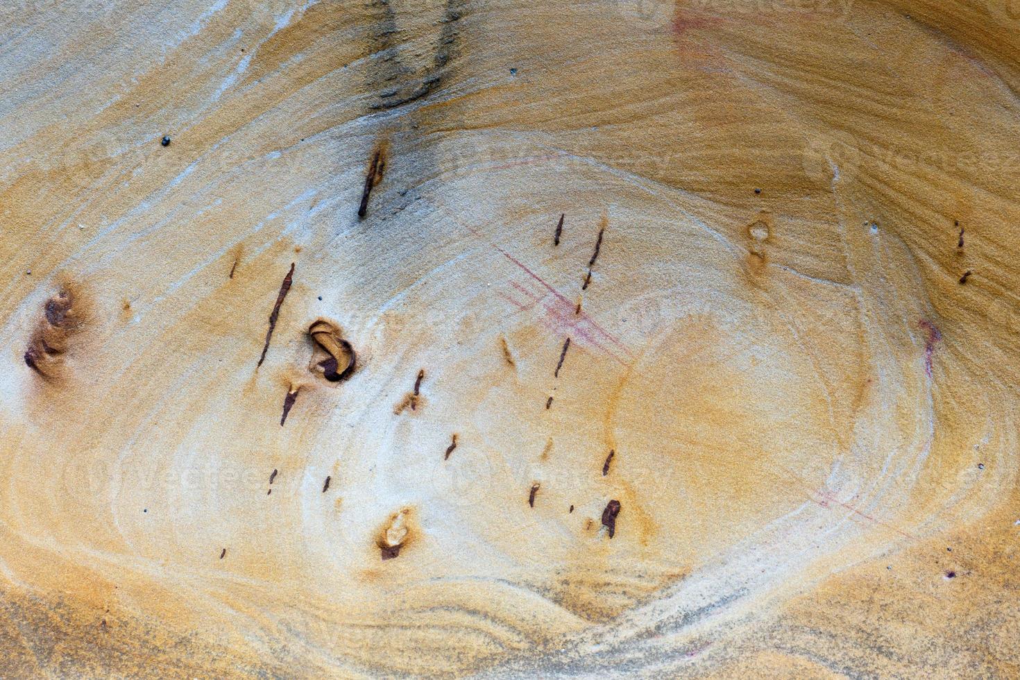 textura de piedra de arena natural y fondo transparente foto