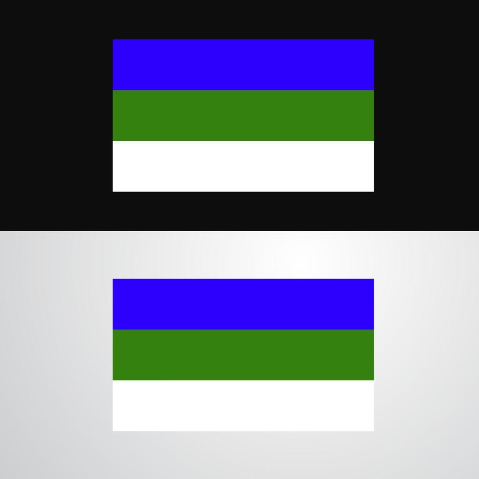 Komi Flag banner design vector