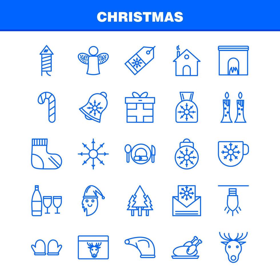 Christmas Line Icons Set For Infographics Mobile UXUI Kit And Print Design Include Snowman Christmas Winters Festival Snowman Christmas Winters Festival Collection Modern Infographic Logo vector