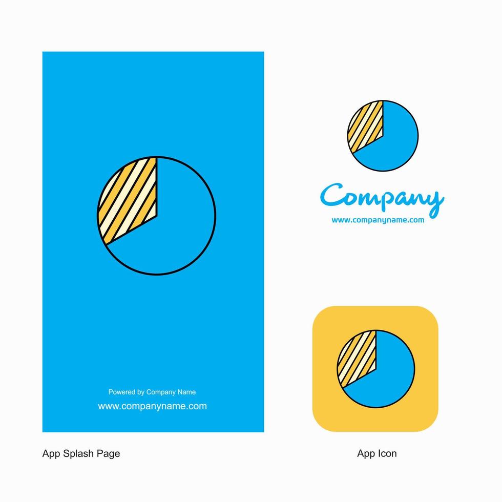 Graph Company Logo App Icon and Splash Page Design Creative Business App Design Elements vector