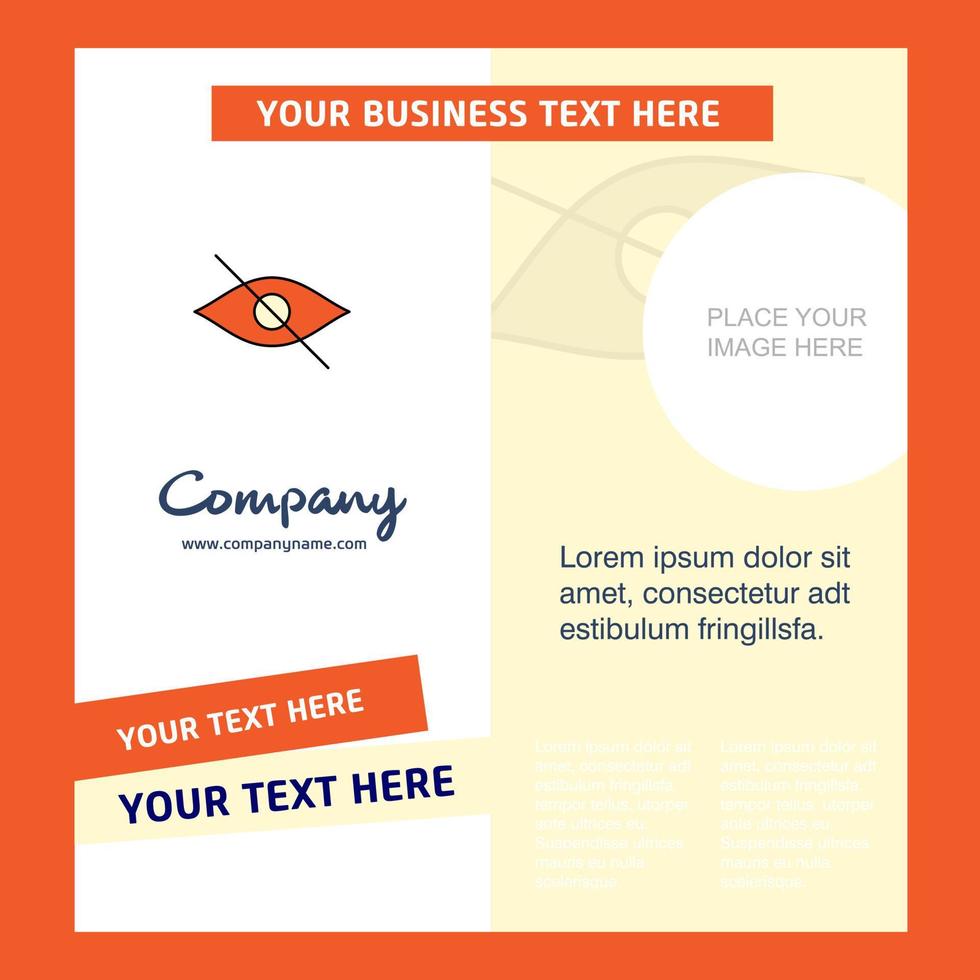 Not seen Company Brochure Template Vector Busienss Template