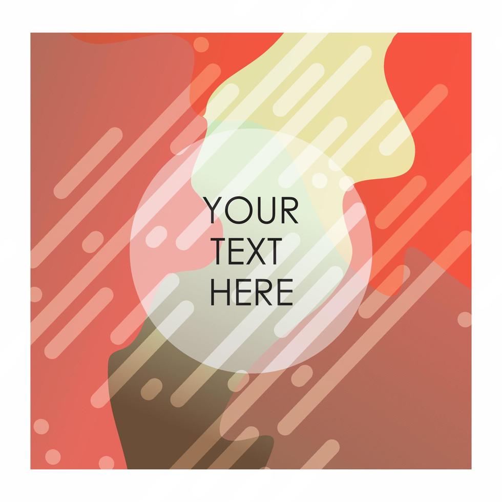 Colorful background with typography vector