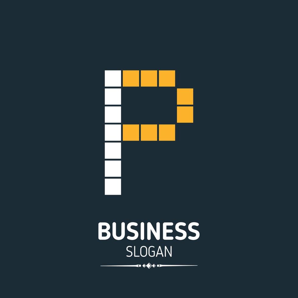 Alphabetic logo design with elegent design and typography vector