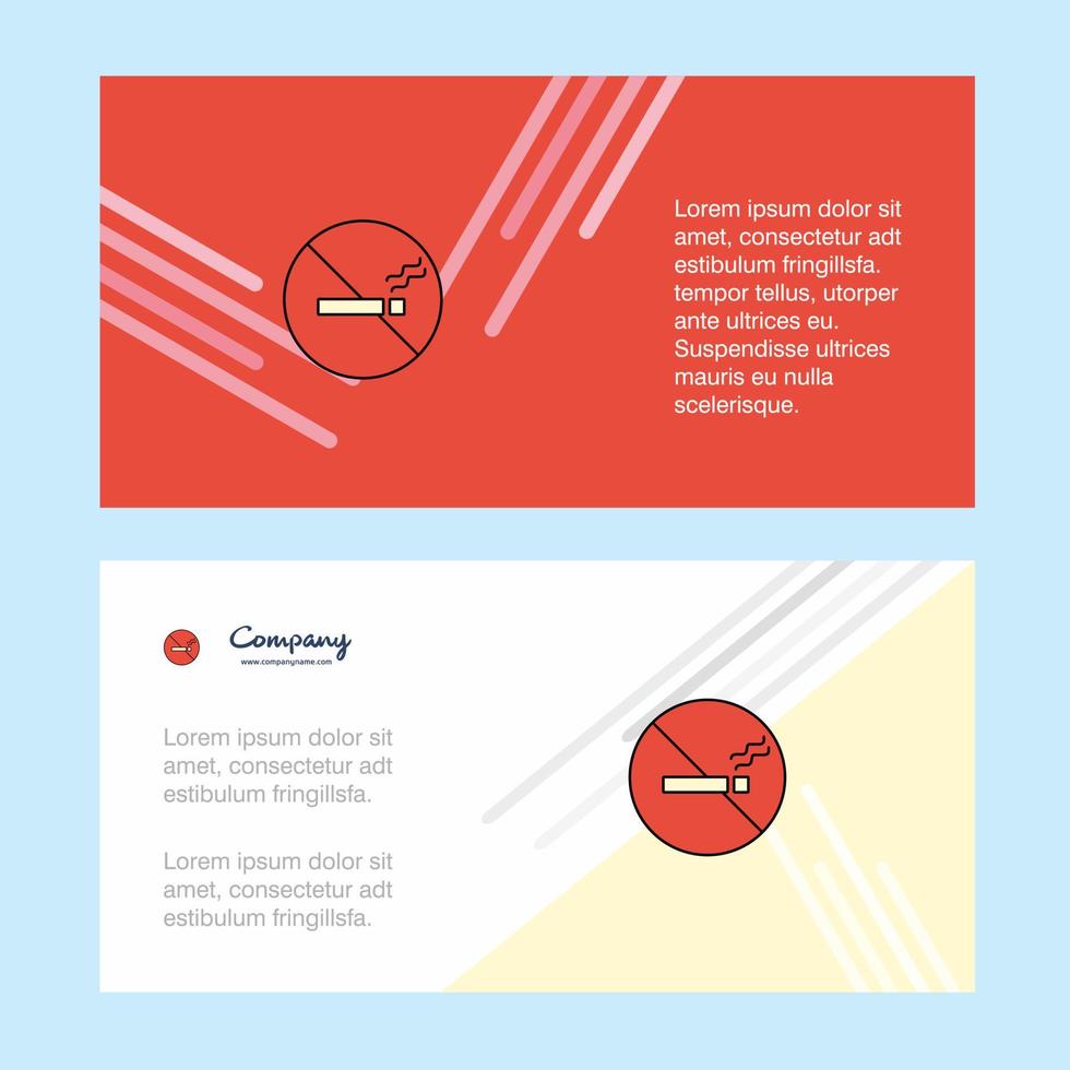 No smoking abstract corporate business banner template horizontal advertising business banner vector