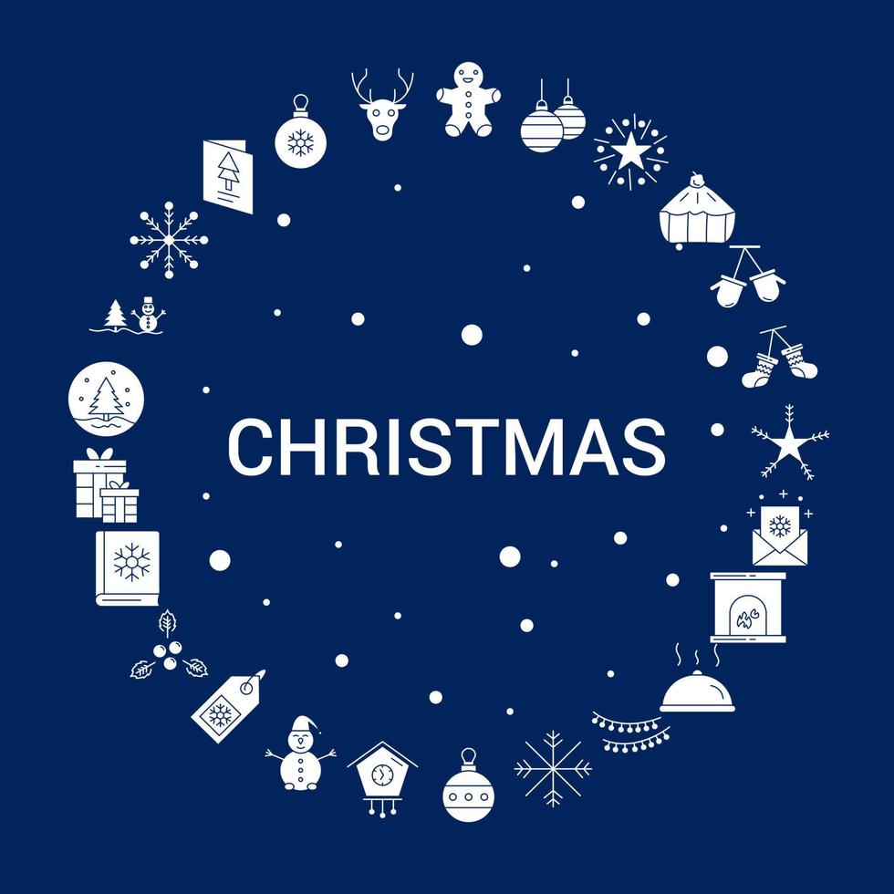 Creative Christmas icon Background vector