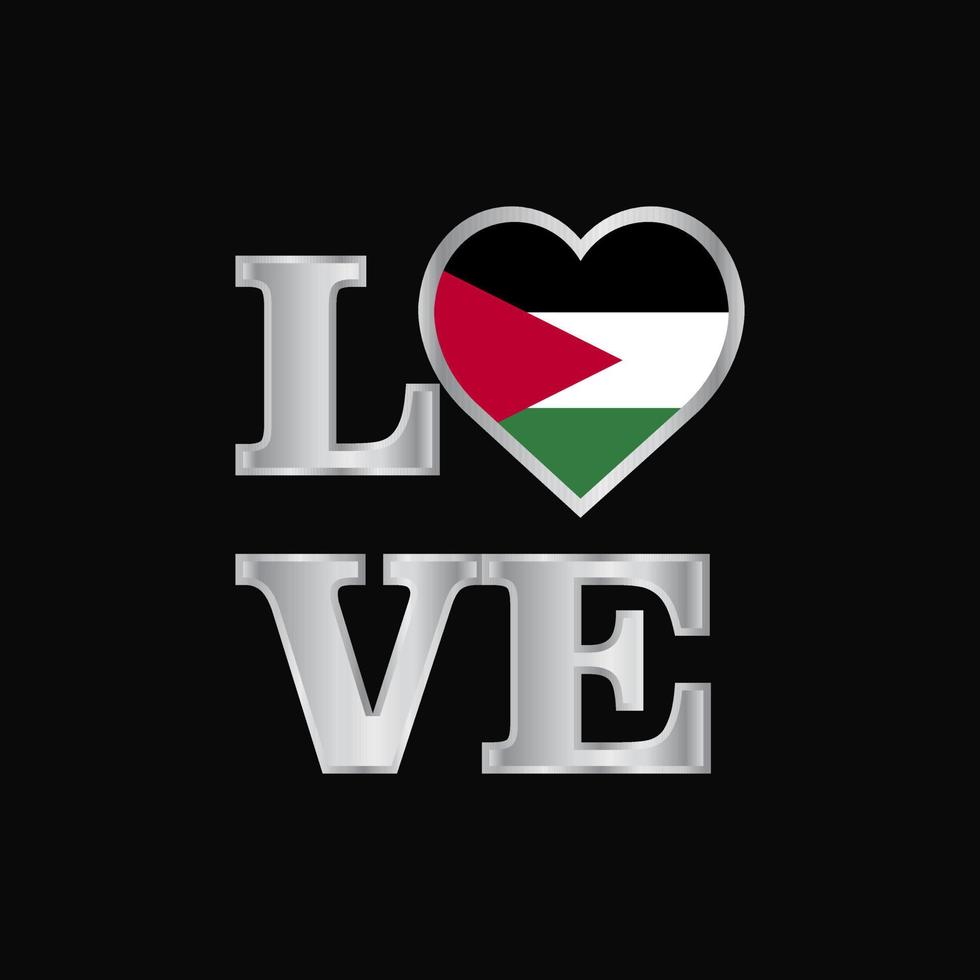 Love typography Jordan flag design vector beautiful lettering