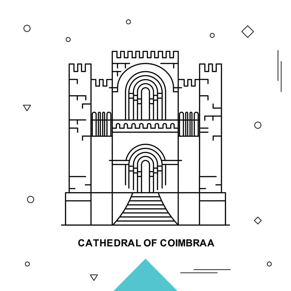 CATHEDRAL OF COIMBRAA vector
