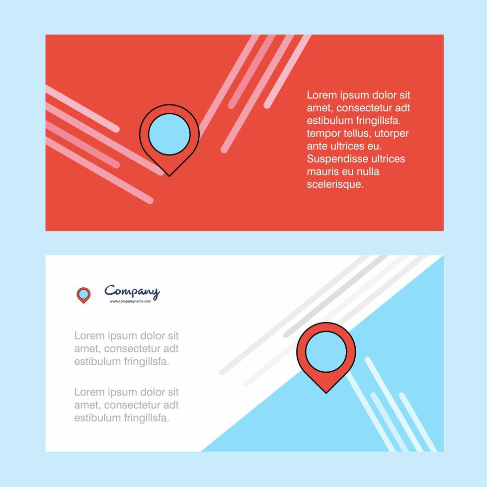 Map navigation abstract corporate business banner template horizontal advertising business banner vector