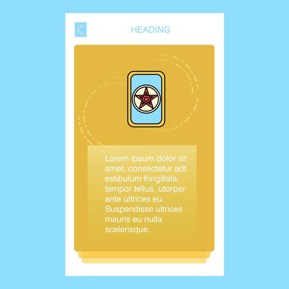 Card game mobile vertical banner design design Vector