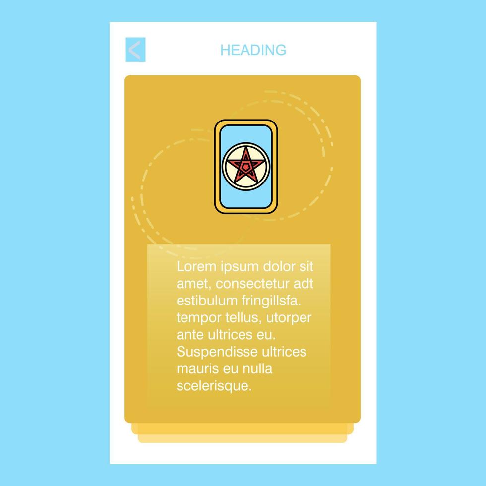 vector de diseño de diseño de banner vertical móvil de juego de cartas