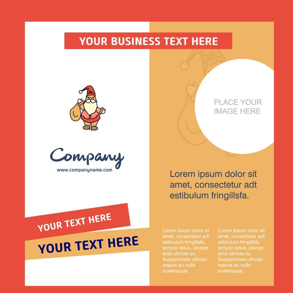 Santa clause Company Brochure Template Vector Busienss Template