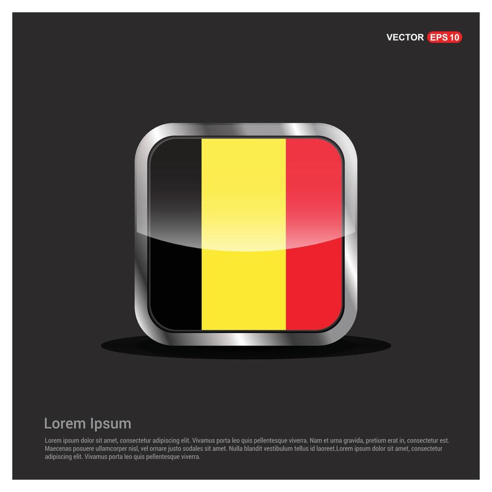 Belgium flag design vector