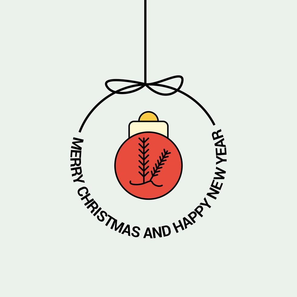Merry Christmas Beautiful Card Background vector