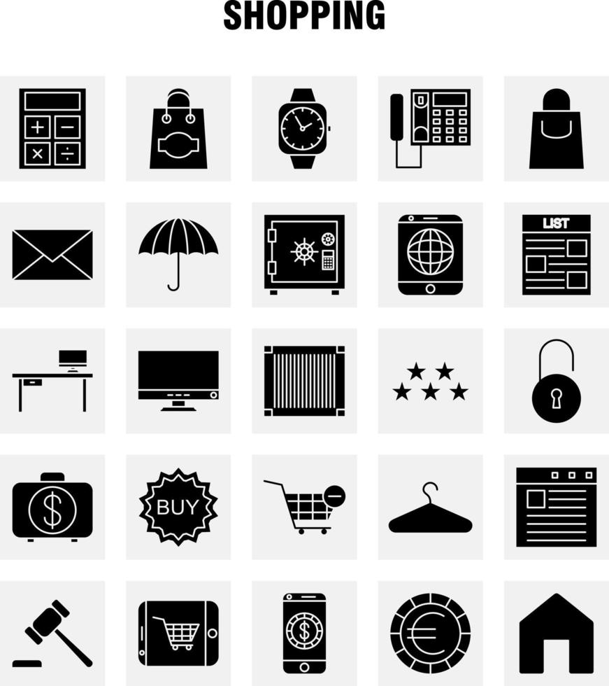 Shopping Solid Glyph Icon for Web Print and Mobile UXUI Kit Such as Christmas Party Star Winter Unlocked Lock Secure Security Pictogram Pack Vector