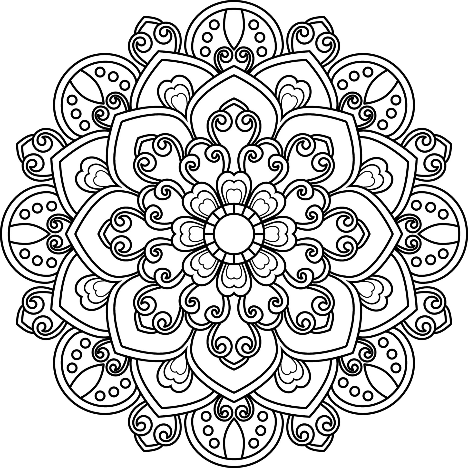 abstract-mandala-pattern-for-adults-coloring-book-14248319-vector-art