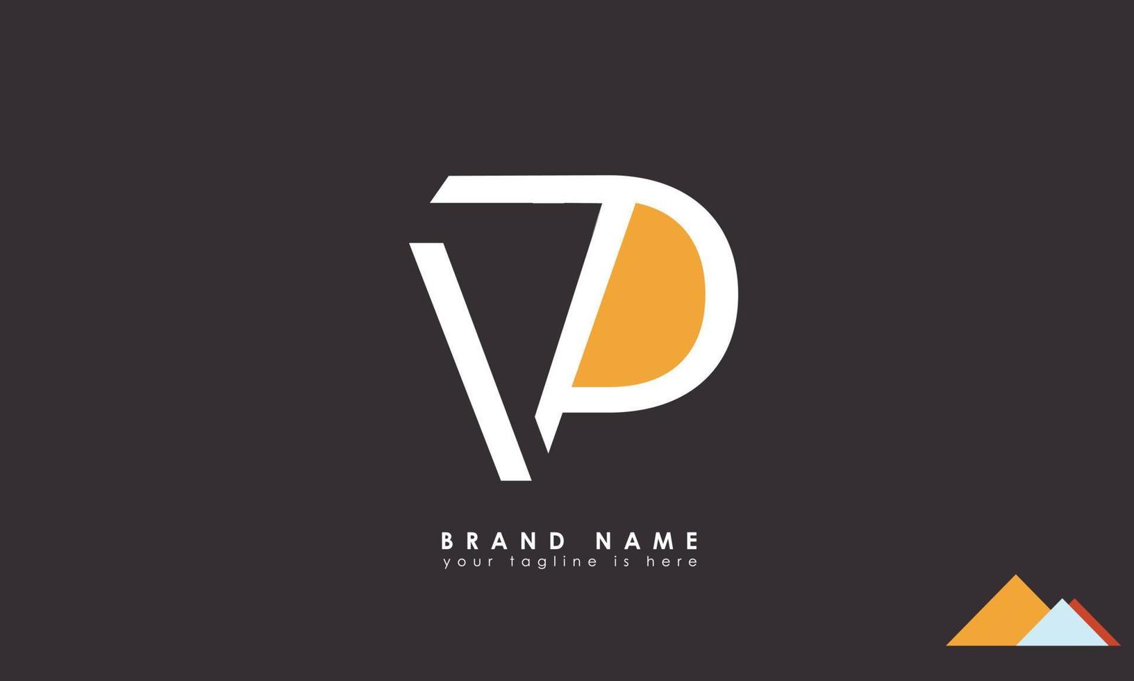 Alphabet letters Initials Monogram logo VD, DV, V and D vector