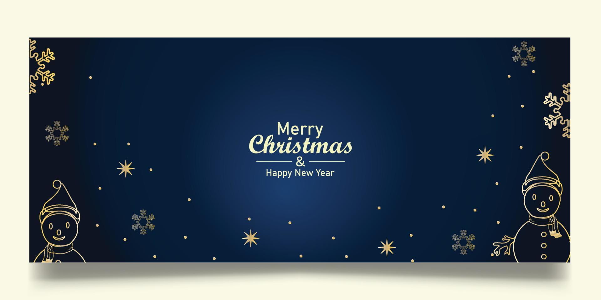 plantilla de banner de navidad web vector