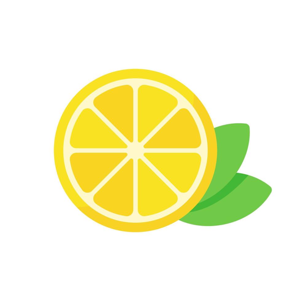 sour yellow lemon For cooking and lemon juice vector