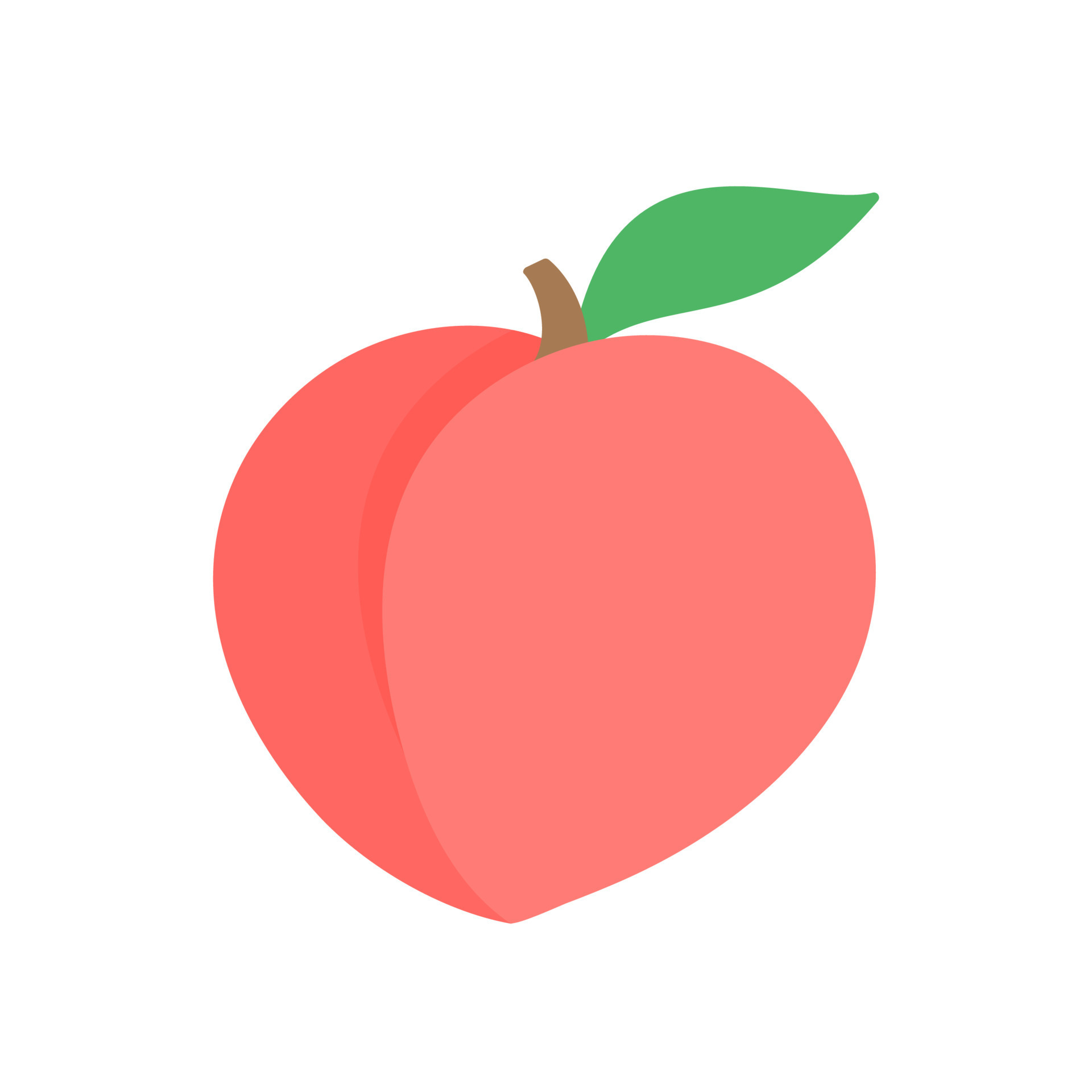 Peach vector. pink heart shaped peach healthy sweet fruit 14248581