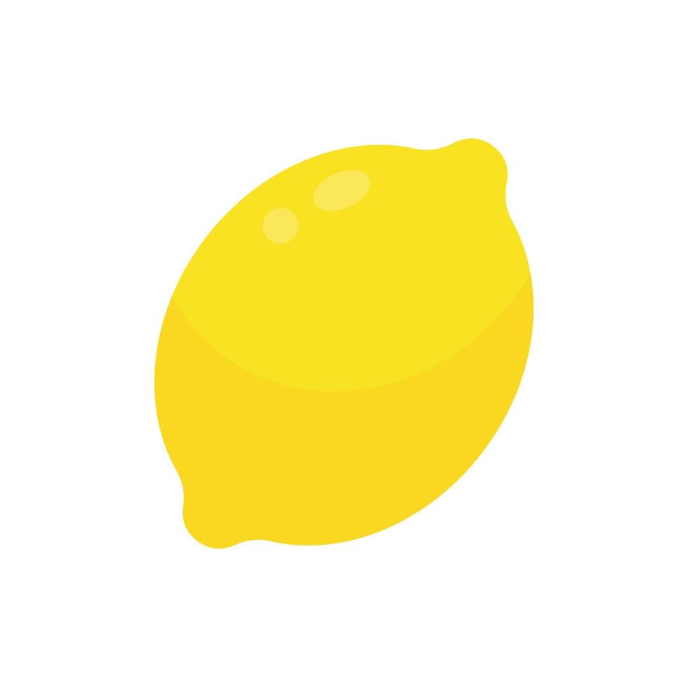 sour yellow lemon For cooking and lemon juice vector