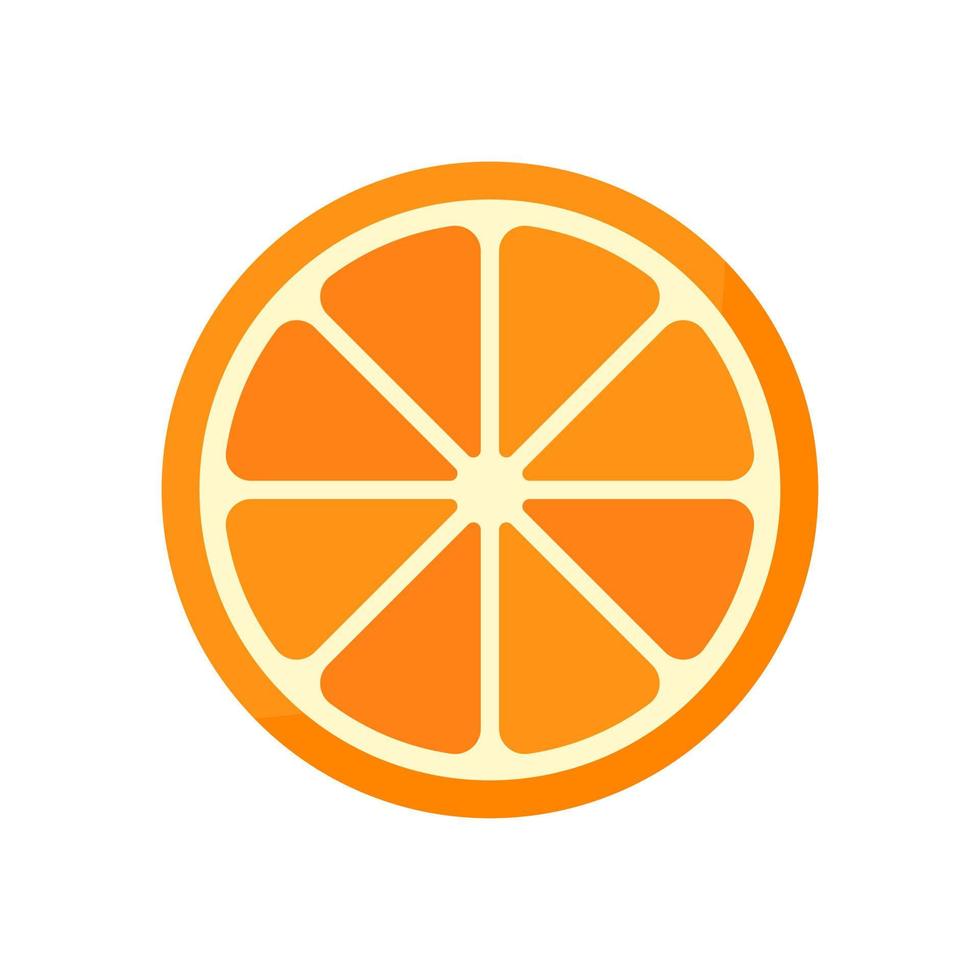 Orang fruit. Orange fruit cut into pieces for making juice. vector